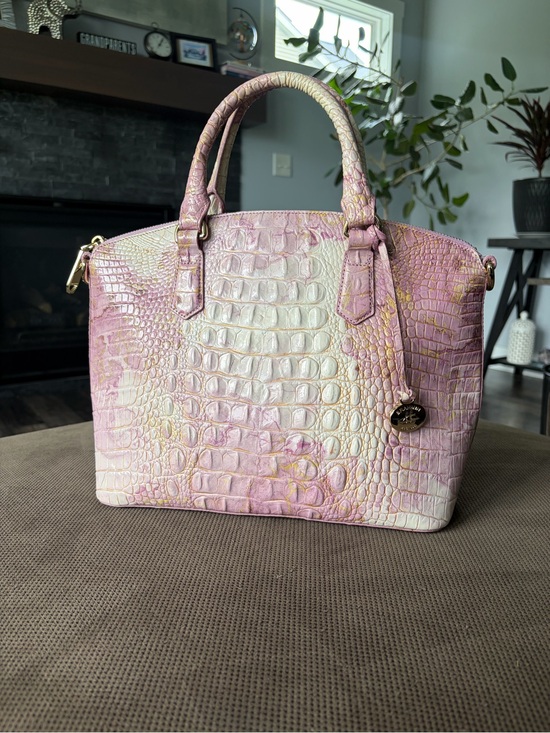 Brahmin Handbags - Brahmin Croc-Embossed Satchel Lilac Duxbury Satchel